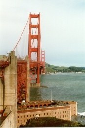 Golden Gate Bridge e Fort Point - Fotografia de Rui Gonalves