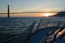 Golden Gate ao Pôr-do-sol - Fotografia de Kenneth Pimentel