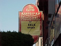 Eels no The Great American Music Hall - Fotografia do Site Oficial dos Eels
